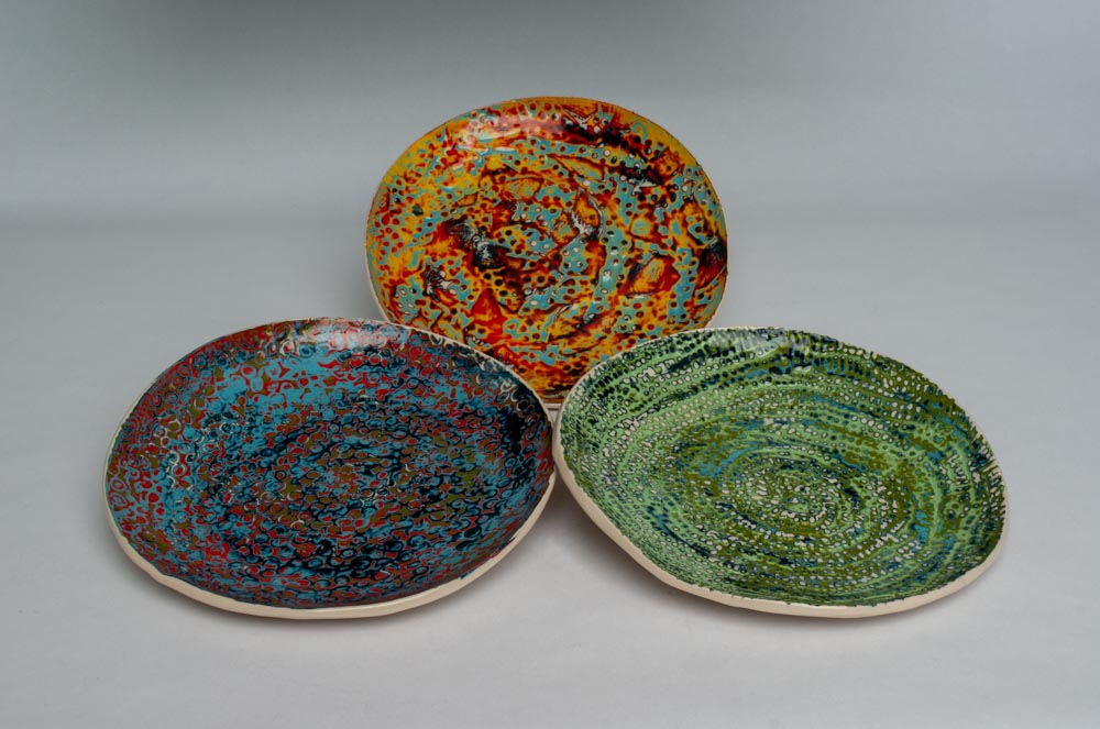 Leah S Gary Artwork - 3 Colored Plates
