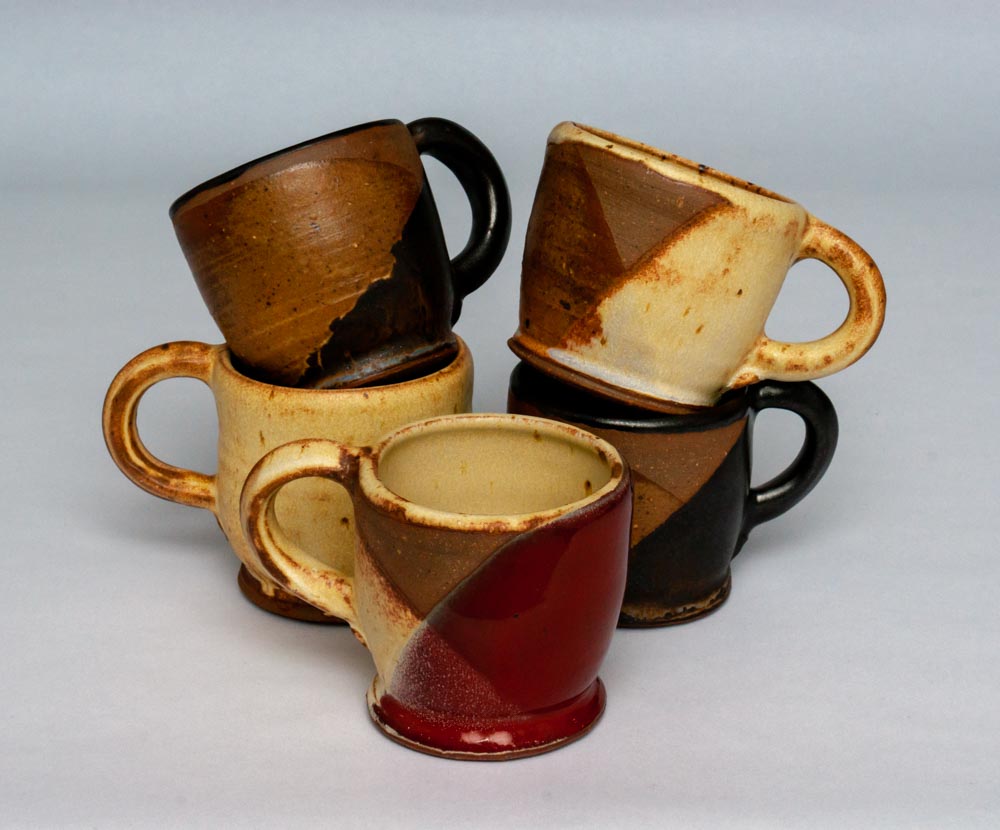 Leah S Gary Artwork - Functional Wares - 5 Mugs