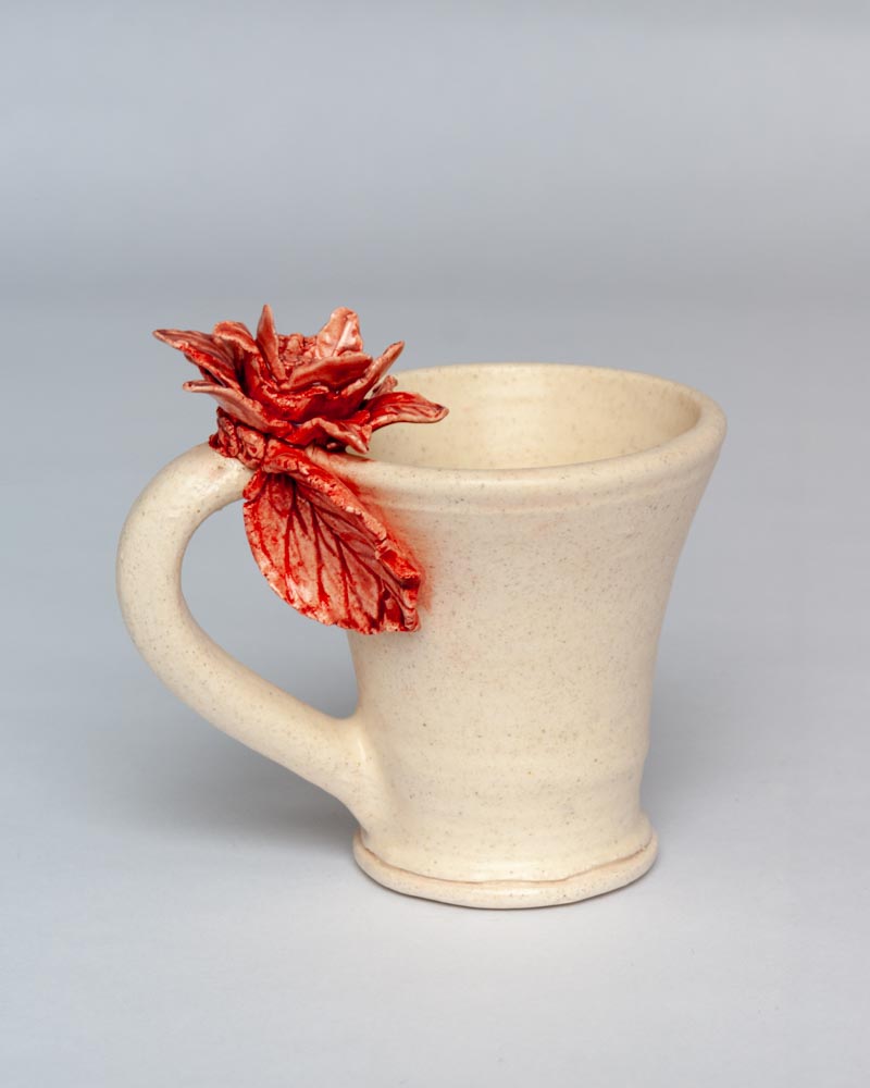 Leah S Gary Artwork - Red Flower Cup